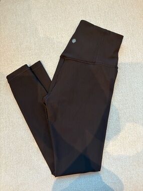 Brown Ribbed Athleta Leggings